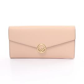 Fendi-Fendi F IS Bi-fold Long Wallet-Pink