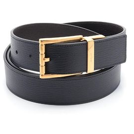 Cinturón de cuero para mujer Bally Castaño Negro