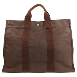 Hermès-Sac à main Hermes Air Line MM-Marron