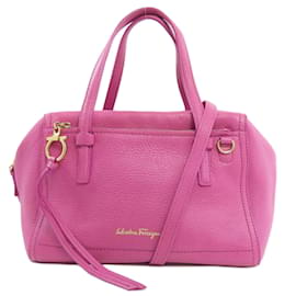 Salvatore Ferragamo-Bolsa de couro rosa Salvatore Ferragamo-Rosa