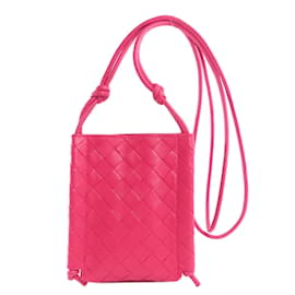 Bottega Veneta-Bolsa de Ombro Intrecciato da Bottega Veneta-Rosa