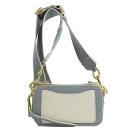 Marc Jacobs-Bolsa de Ombro Double J da MARC JACOBS para Mulheres-Marrom,Branco