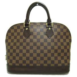 Louis Vuitton-Louis Vuitton Alma Handbag-Brown,Damier ebene