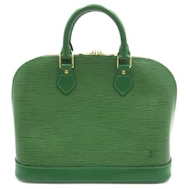 Louis Vuitton-Sac à main Louis Vuitton Alma en vert Bornéo-Autre,Vert