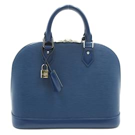 Louis Vuitton-Sac à main Alma Louis Vuitton-Bleu,Violet foncé