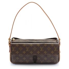 Louis Vuitton-Sac à épaule Monogram Viva Cite MM de Louis Vuitton-Marron