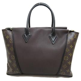 Louis Vuitton-Sac tote Cuir Orfevre Louis Vuitton-Marron,Chocolat