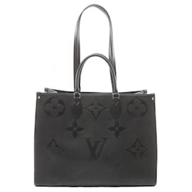 Louis Vuitton-Bolsa tote Louis Vuitton On the Go GM Monogram Empreinte Noir-Preto