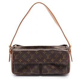 Louis Vuitton-Louis Vuitton Vivacite MM Shoulder Bag-Brown