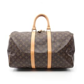 Louis Vuitton-Louis Vuitton Keepall 45 Monogram Boston Bag-Brown