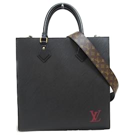 Louis Vuitton-Louis Vuitton Sac Plat PM Tote Bag-Black