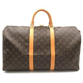 Louis Vuitton-Louis Vuitton Keepall 50 Boston Bag-Brown