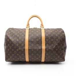 Louis Vuitton-Louis Vuitton Keepall 50 Monogram Boston Bag-Brown