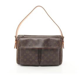 Louis Vuitton-Louis Vuitton Vivacite GM Shoulder Bag-Brown