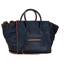 Céline-Celine Bleu Moyen Phantom Luggage-Bleu,Bleu Marine