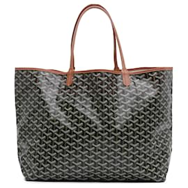 Goyard-Goyard Black Goyardine Saint Louis GM-Black
