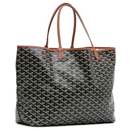Goyard-Goyard Black Goyardine Saint Louis GM-Black