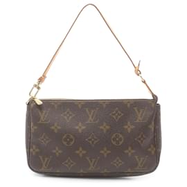 Louis Vuitton-Pochette Accessoires Monograma Marrom Louis Vuitton-Marrom