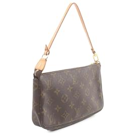 Louis Vuitton-Pochette Accessoires Monograma Marrom Louis Vuitton-Marrom