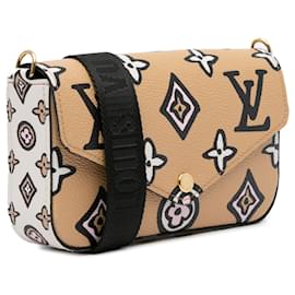 Louis Vuitton-Louis Vuitton Brown Monogram 'Wild at Heart' Felicie Strap & Go-Brown,Light brown