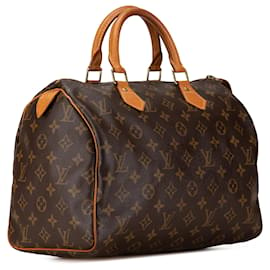 Louis Vuitton-Louis Vuitton Brown Monogram Speedy 30-Brown