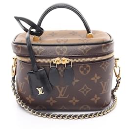 Louis Vuitton-Sac à main Louis Vuitton Vanity NV PM Monogram Reverse-Marron,Noir