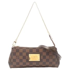 Louis Vuitton-Louis Vuitton Eva Damier Ebene Handbag-Brown