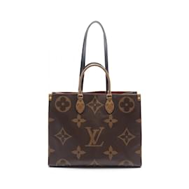 Louis Vuitton-Bolsa de Ombro Louis Vuitton On the Go GM-Marrom,Monograma