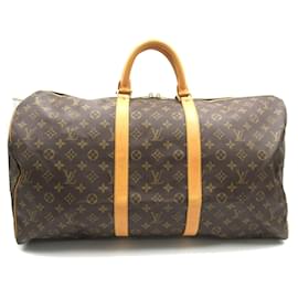 Louis Vuitton-Louis Vuitton Keepall 55 Boston Bag-Brown