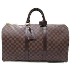 Louis Vuitton-Bolsa Boston Keepall 50 Louis Vuitton-Marrom