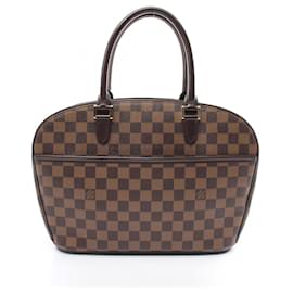 Louis Vuitton-Sac à main Louis Vuitton Saria Horizontal Damier Ebene-Marron