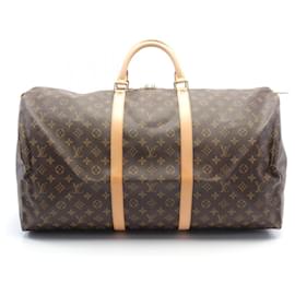 Louis Vuitton-Louis Vuitton Keepall 60 Monogram Boston Bag-Brown