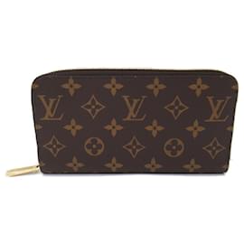 Louis Vuitton-Louis Vuitton Brown Coated Canvas Long Wallet-Brown