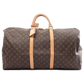 Louis Vuitton-Louis Vuitton Keepall 60 Monogram Boston Bag-Brown