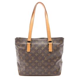 Louis Vuitton-Bolsa de Ombro Cabas Piano Monograma Louis Vuitton-Marrom