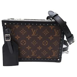 Louis Vuitton-Louis Vuitton Black Coated Canvas Shoulder Bag-Black