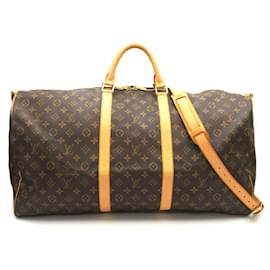 Louis Vuitton-Bolsa Boston Keepall Bandoulière 60 Louis Vuitton-Marrom