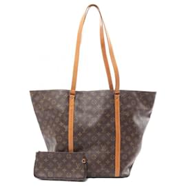 Louis Vuitton-Bolsa Tote Monogram Louis Vuitton-Marrom