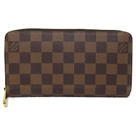 Louis Vuitton-Louis Vuitton Brown Coated Canvas Long Wallet-Brown