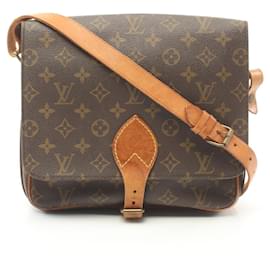 Louis Vuitton-Bolsa de Ombro Monogram Cartesier GM da Louis Vuitton-Marrom