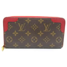 Louis Vuitton-Portefeuille Zippy Retiro Louis Vuitton-Marron,Rouge,Fuschia