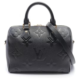 Louis Vuitton-Sac à main Louis Vuitton Speedy Bandoulière 25-Noir