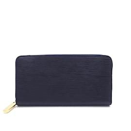 Louis Vuitton-Louis Vuitton Epi Leather Long Wallet-Navy blue