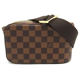 Louis Vuitton-Bolsa de cintura Geronimos Louis Vuitton-Marrom,Damier ebene