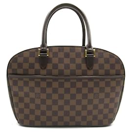 Louis Vuitton-Bolsa de mão horizontal Saria da Louis Vuitton-Marrom,Damier ebene