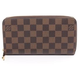 Louis Vuitton-Louis Vuitton Brown Coated Canvas Long Wallet-Brown