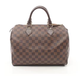 Louis Vuitton-Louis Vuitton Speedy 30 Damier Ebene Handbag-Brown