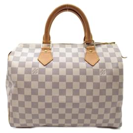 Louis Vuitton-Sac à main Louis Vuitton Speedy 30-Écru