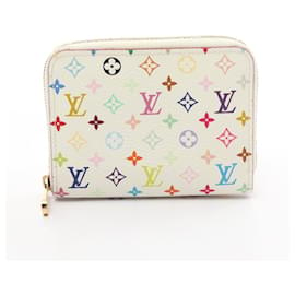 Louis Vuitton-Monedero multicolor Louis Vuitton-Blanco,Multicolor