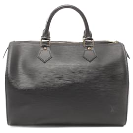 Louis Vuitton-Bolso Louis Vuitton Speedy 30 Epi Noir-Negro